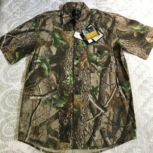 NWT red head Camo camouflage button up shirt